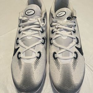 Nike Size 18 Air Zoom BB White/Navy Shoes